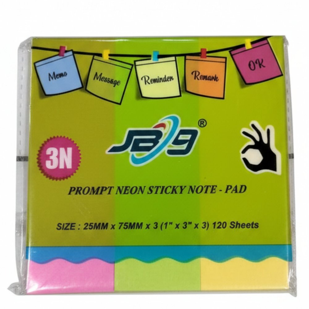 Sticky Note Flags Regular 3 colours  120 sheets 